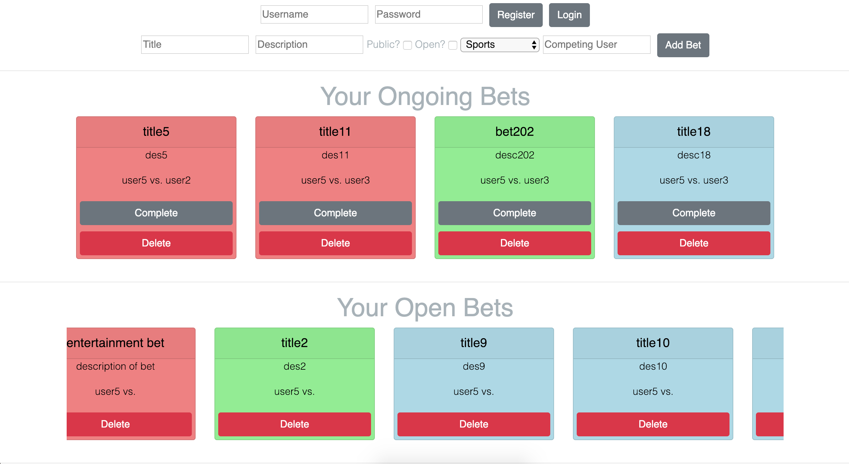 Backend Sports Betting